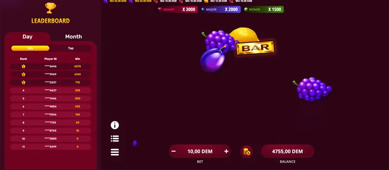 Hot Slice round with bell and lemon symbols — game interface with bet controls